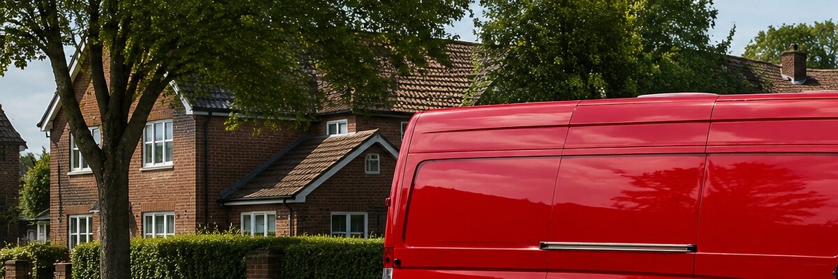 Man and Van Slough removals van providing local moving and removal services in Slough